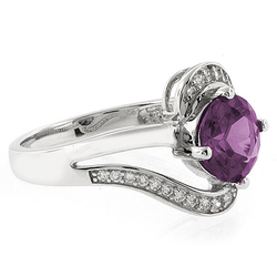 Round Cut Color Changing Alexandrite Ring