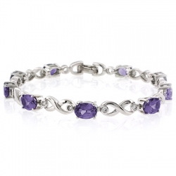 Alexandrite Silver Bracelet