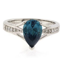 Big Pear Cut Alexandrite Ring