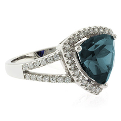 Trillion Cut Big Alexandrite Ring