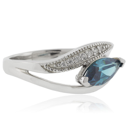 Marquise Cut Alexandrite Silver 925 Ring