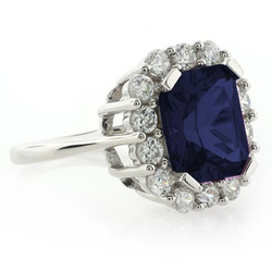 Beautiful Sapphire Silver Ring