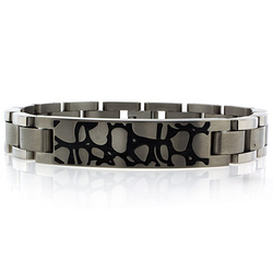 Barraca Stainless Steel Stone Effect Bracelet