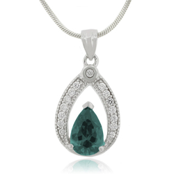 Alexandrite Charm Silver Pendant