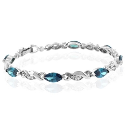 Alexandrite Bracelet Color Change Sterling Silver