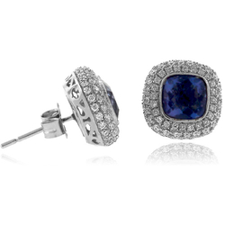 Alexandrite High Quality Sterling Silver Earrings