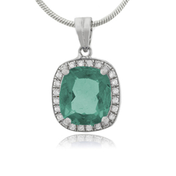 Alexandrite Silver Charm Pendant