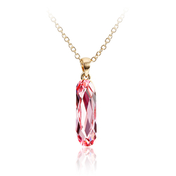 Light Rose Swarovski Elements 18K Yellow Gold Plated Necklace