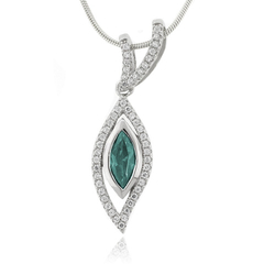 Alexandrite Gemstone Silver Pendant