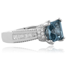 Majestic Aquamarine Sterling Silver Ring