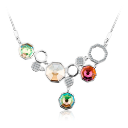 Amazing Sterling Silver Swarovski Crystal Necklace