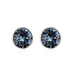 Blue Montana Swarovski Crystal Earrings