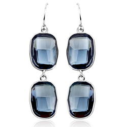 Gorgeous Blue Swarovski Drop Earrings