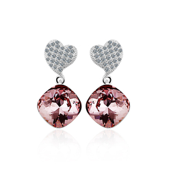 Swarovski crystals Earrings Light Amethyst Color