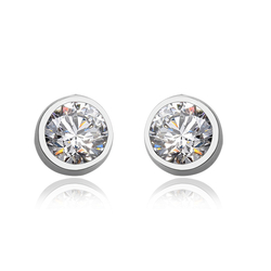 White Sterling Silver Swarovski Earrings