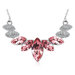 Amazing Pink Swarovski Necklace