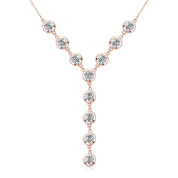 Swarovski Crystal Necklace With Rose Gold