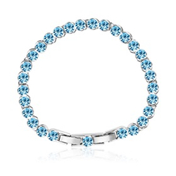 Blue Swarovski Crystal Bracelet