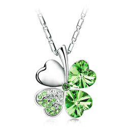 Peridot Clover Necklace