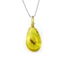 Genuine Amber Fly Pendant