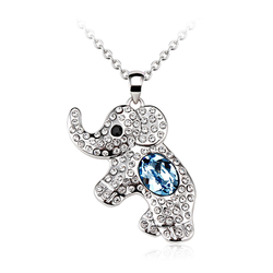 Elephant Necklace With Swarovski