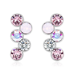 Pink Swarovski Earrings
