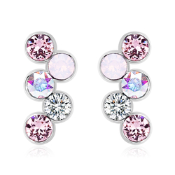 Pink Swarovski Earrings