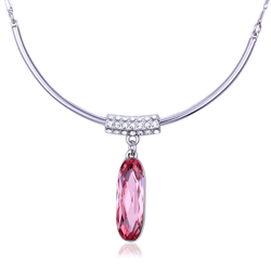 Elegant Pink Swarovski Necklace