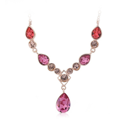 Elegant Pink Swarovski Necklace