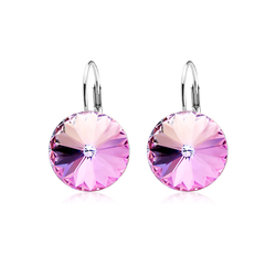 Swarovski Crystal Pink Color Earrings