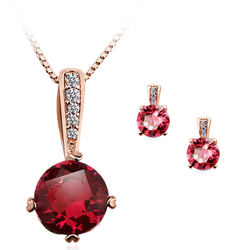 Beautiful Swarovski Color Fuchsia Crystal Set