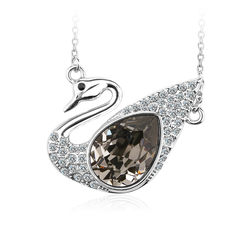 Swan Swarovski Crystal Necklace