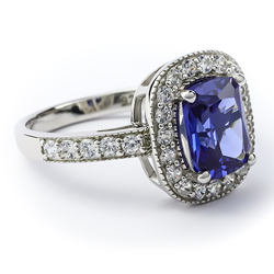 Beautiful Tanzanite Sterling Silver Ring