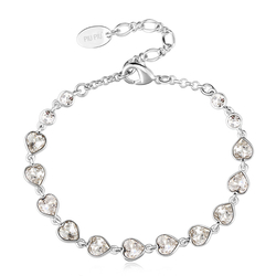 Swarovski White Heart Bracelet