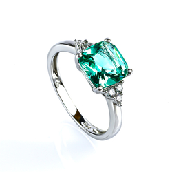 Paraiba Sterling Silver Ring