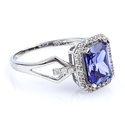 Tanzanite Sterling Silver Ring