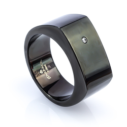 Barraca Black Stainless Steel Ring