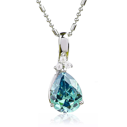 Pear Cut Alexandrite Sterling Silver Pendant