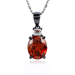 Beautiful Oval Cut Fire Opal Pendant