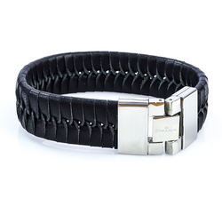 Quality Stainless Steel Leather Bracelet