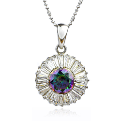 Mystic Topaz Charm Pendant