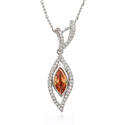 Marquise Cut Zultanite Silver Pendant