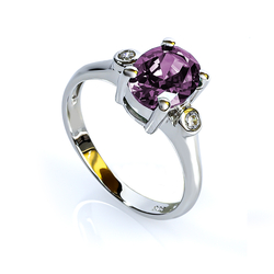 Stunning Purple - Rose Alexandrite Ring