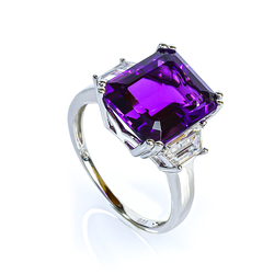 Amazing Quality Amethyst Silver Ring