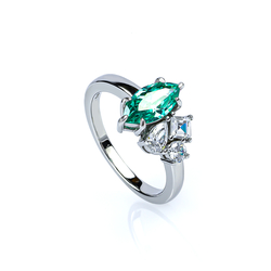 Sterling Silver 925 Paraiba Ring