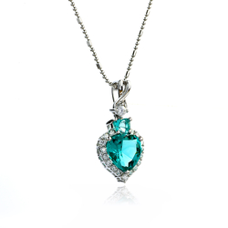 Heart Shape Paraiba Pendant