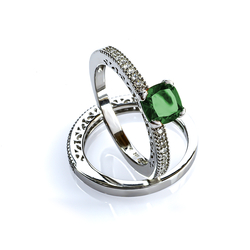 Emerald Stackable Ring