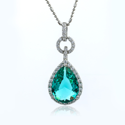 Paraiba Big Pear Cut Pendant