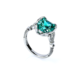 Sterling Silver Paraiba Tourmaline Ring