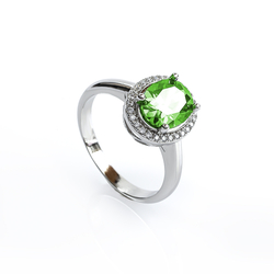 925 Sterling Silver Peridot Ring